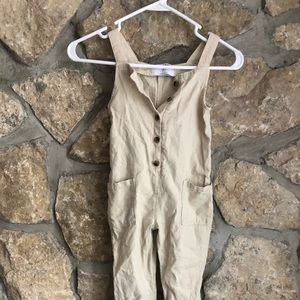 Old Navy Cotton Linen Blend Toddler Overalls 5T